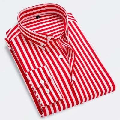 2025 Spring Striped Casual Shirt – Long Sleeve