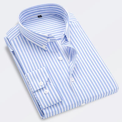 2025 Spring Striped Casual Shirt – Long Sleeve