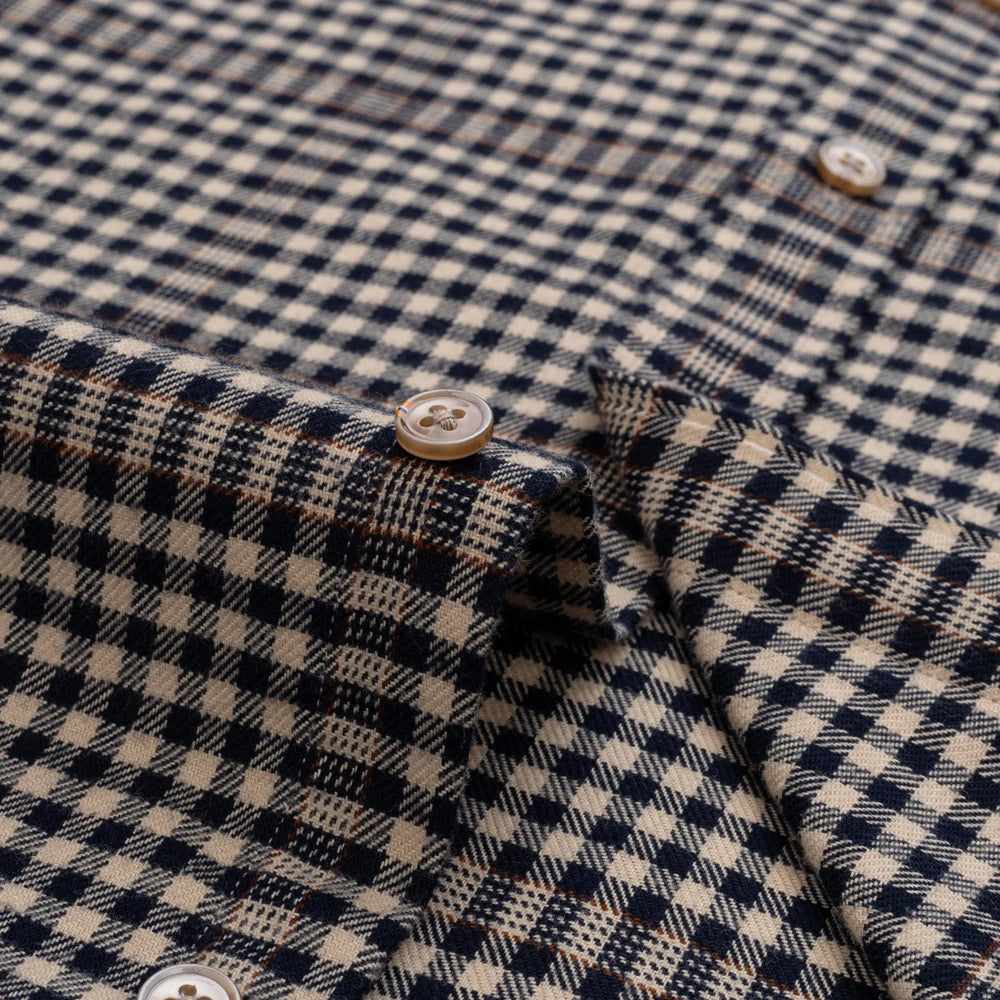 Premium Flannel Plaid Shirt – Heavy Cotton Long Sleeve for Men